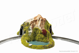 Noch 44670 Montagna con tunnel per linea a 1 binario, scala Z 1:220