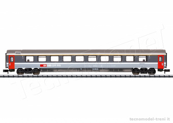 Trix 18442 SBB CFF FFS Carrozza di 1 cl. EuroCity a salone tipo Apm , ep.V - Minitrix scala N 1/160