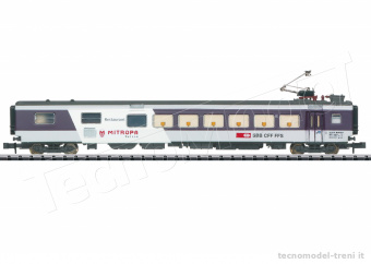 Trix 18440 SBB CFF FFS Carrozza Ristorante EuroCity tipo WR Mark III, ep.V - Minitrix scala N 1/160