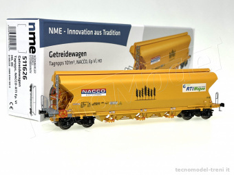 NME 511626 Carro trasporto cereali ''NACCO-RTI'' tipo Tagnpps, da 101 metri cubi ep. VI