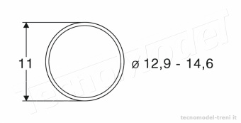 Roco 40070 Anelli di aderenza per ruote da 12,9 a 14,6 mm