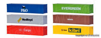 Kibri 10922 Set di 6 container da 40'